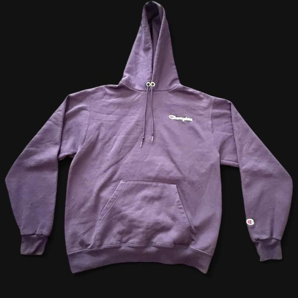 Purple champion hoodie size m